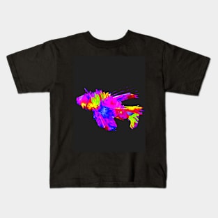 Abstract Lion Fish Kids T-Shirt